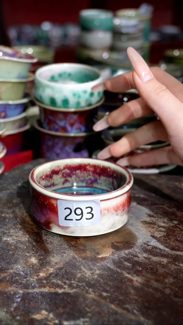 摆件精品窑变钧瓷茶器