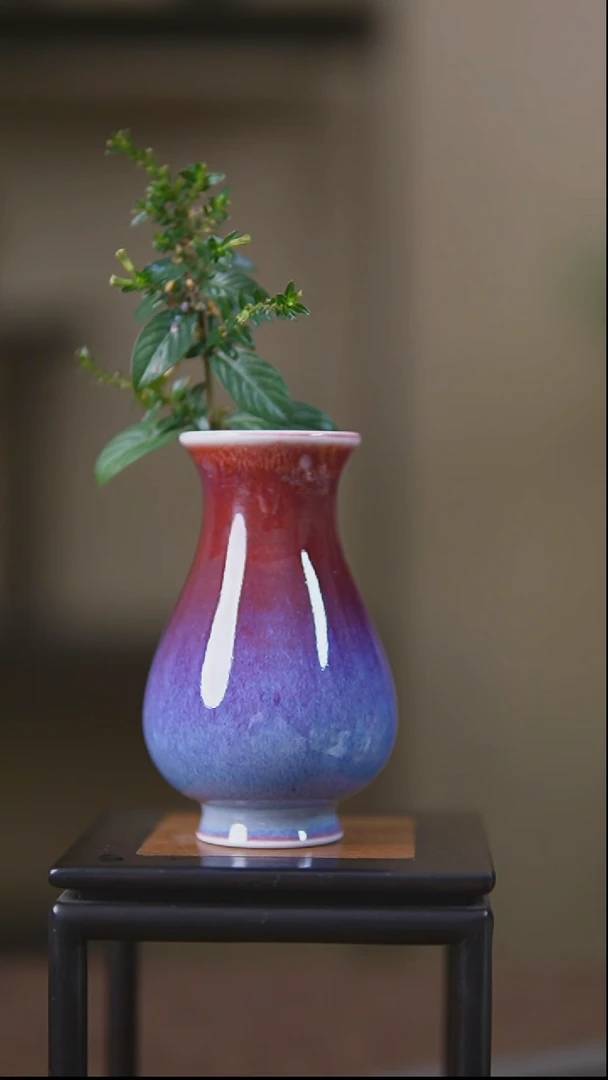 摆件景德镇陶瓷小花瓶85