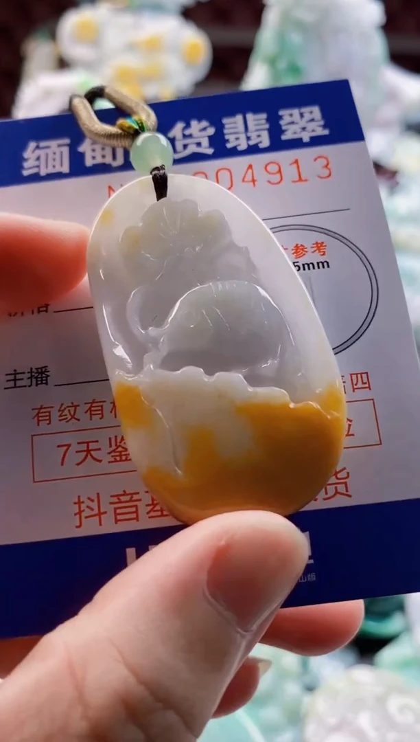 翡翠未镶嵌吊坠(不含链)1