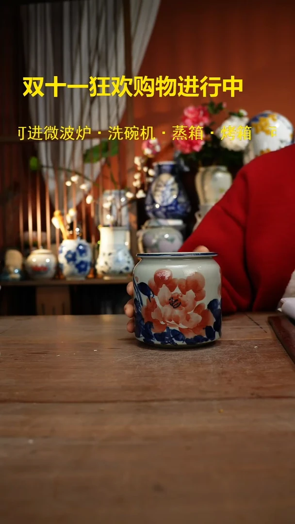 现代高温釉下彩手绘陶瓷餐具