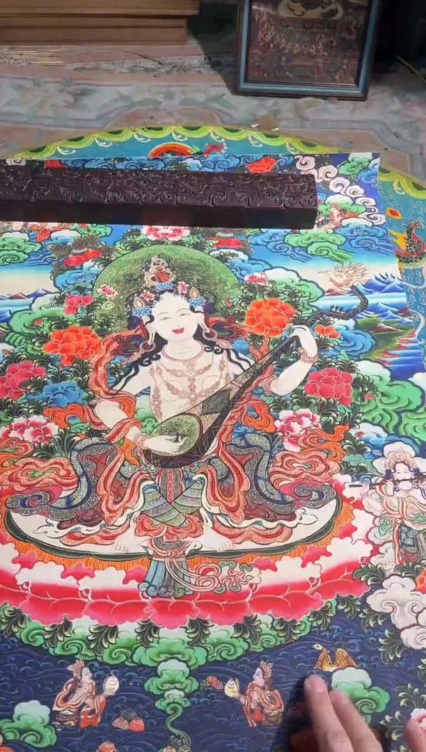 卷轴画曦曦的唐卡tk160