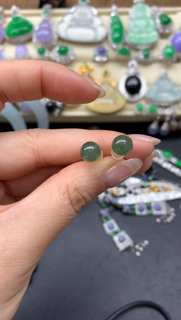 【闪购商品】翡翠耳饰18K金镶嵌399-中国好珍宝