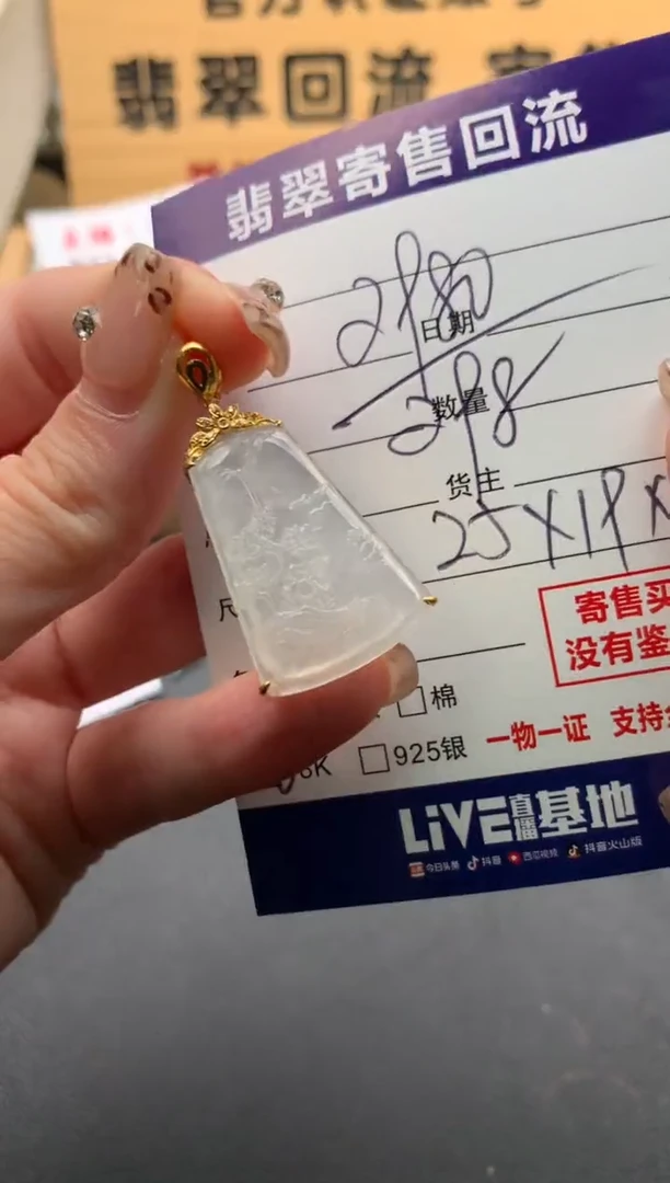 翡翠未镶嵌颈饰10130529