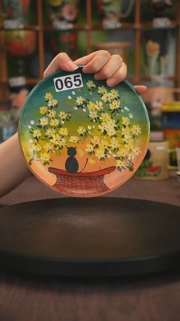 紫砂油画手绘釉下彩065