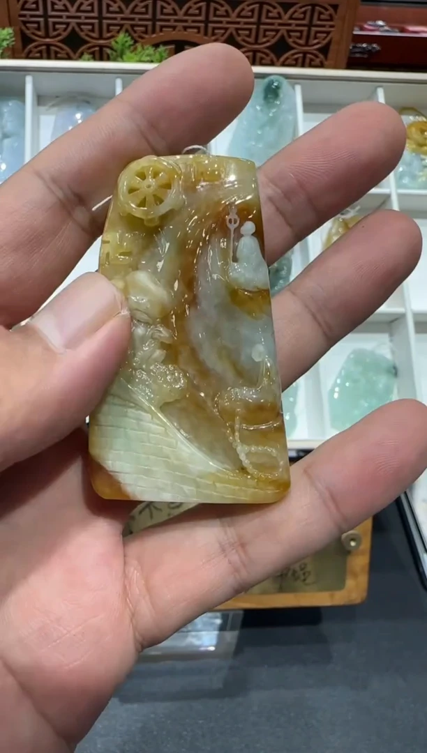 未镶嵌挂件翡翠A货翡翠多样性孤品