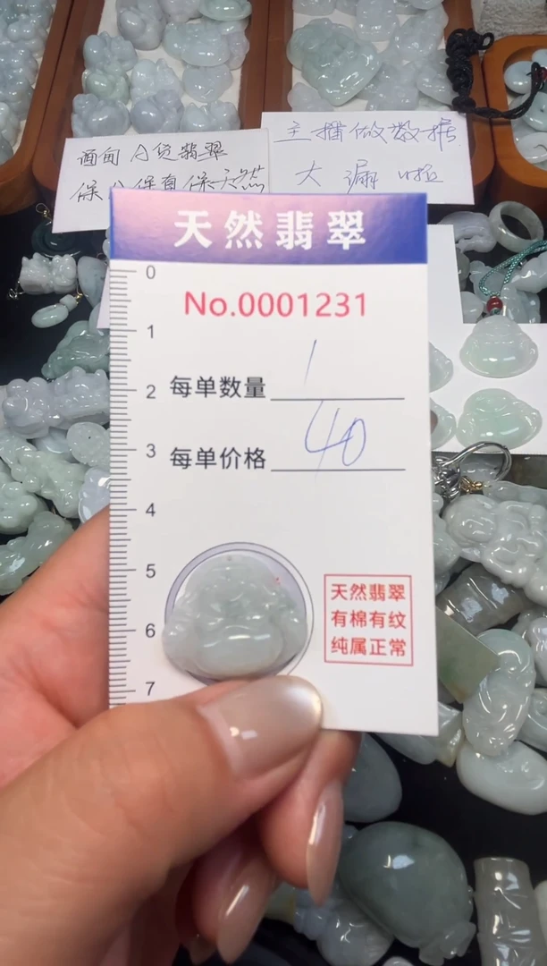 翡翠未镶嵌吊坠(不含链)1231