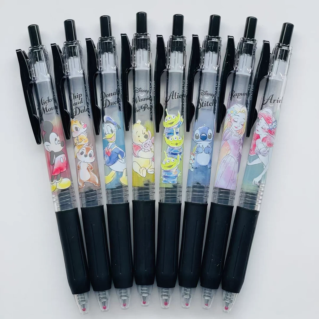 日本大容量文具进口按动中性笔自嘲熊哈瑞宝哆啦日本进口文具联名