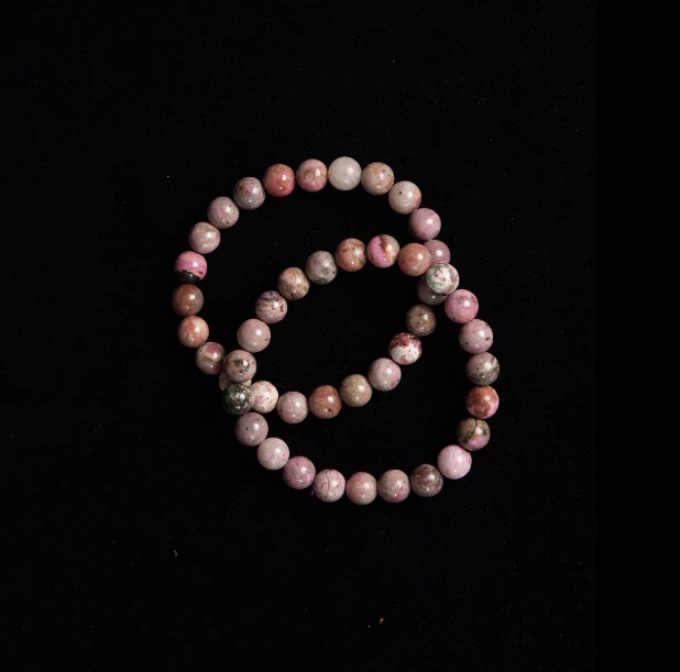 南非老料舒俱来粉圆珠手串 多样性发其一