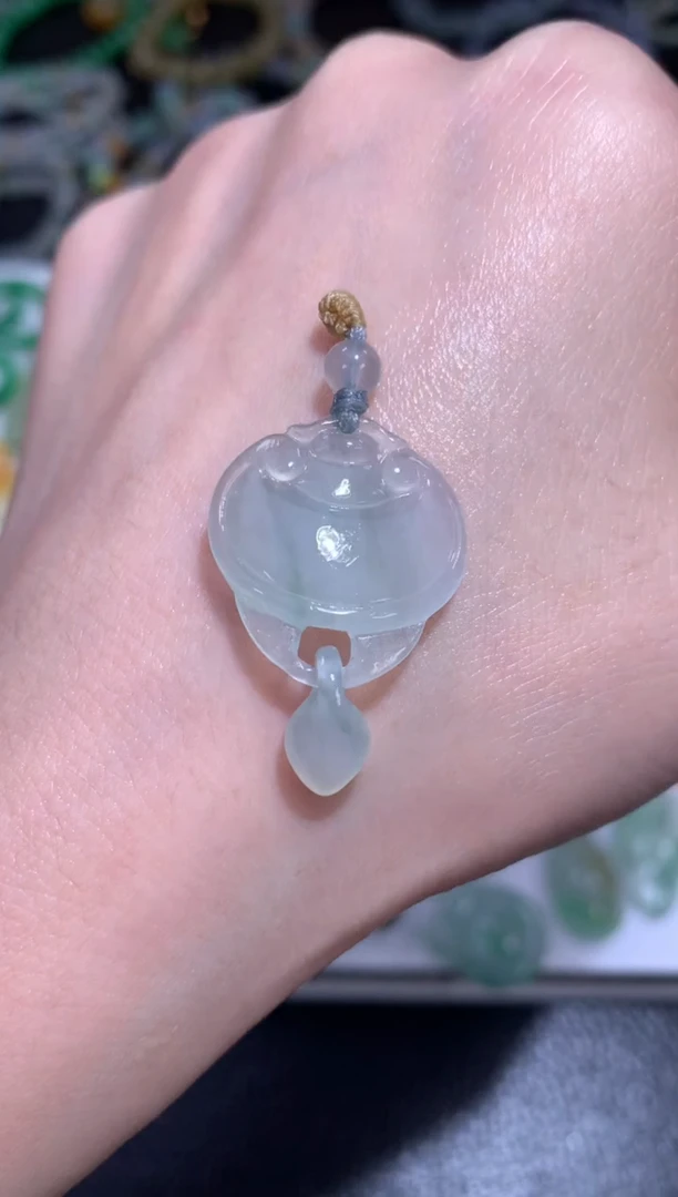 未镶嵌定制翡翠如意头环环