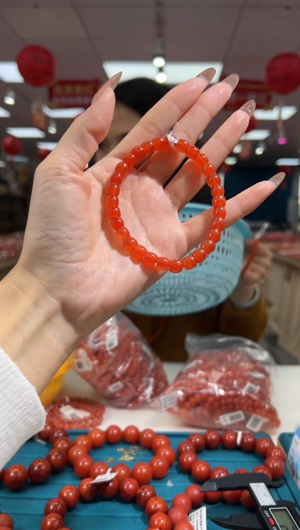 【闪购商品】南红玛瑙手串未镶嵌冰红2.19-（多样式）