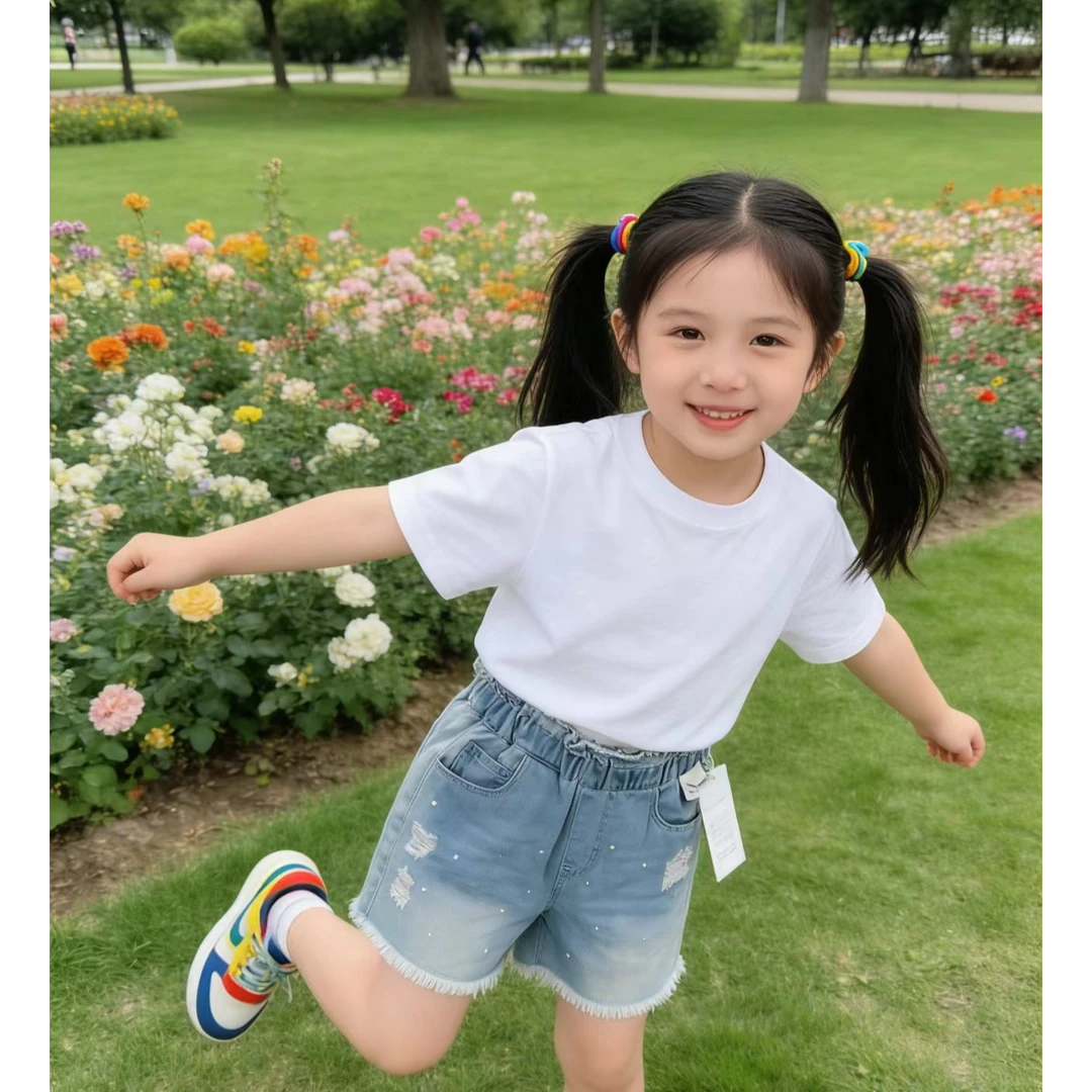 【小飞象】女童毛边短裤863383
