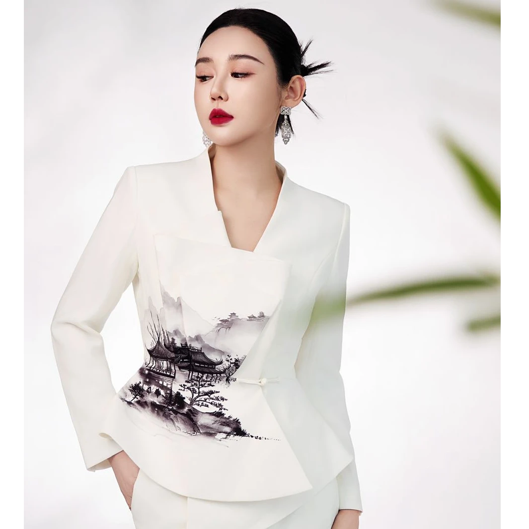 LADYPOWER经典气质修身原创设计场合装02