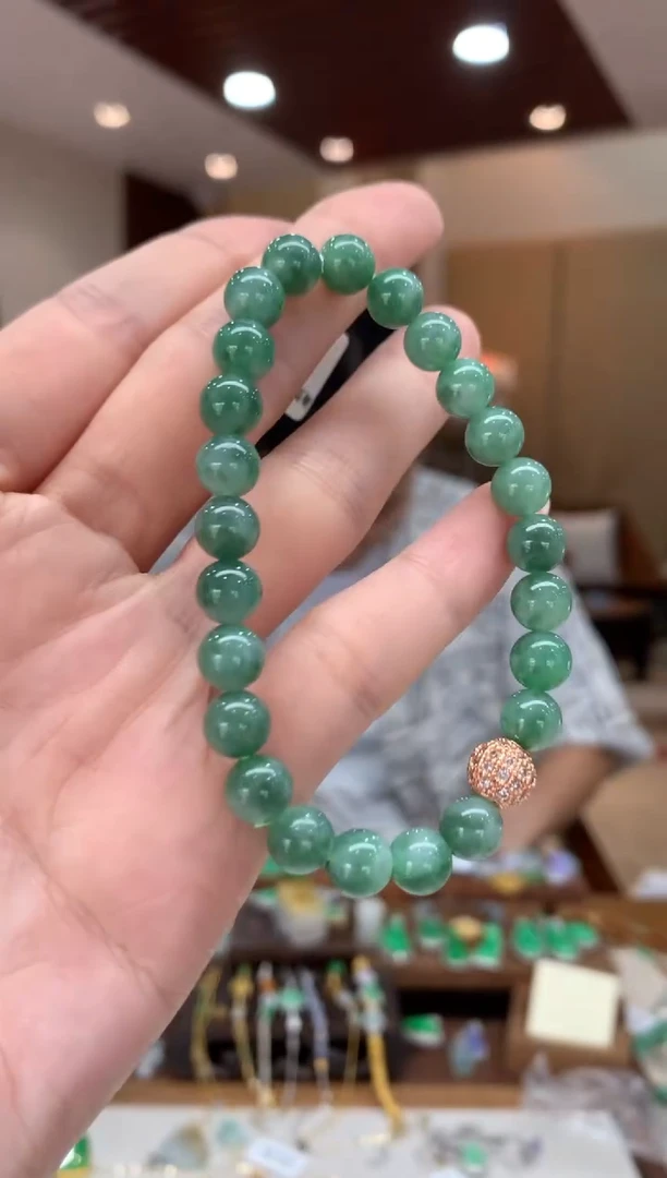 未镶嵌手串翡翠手串
