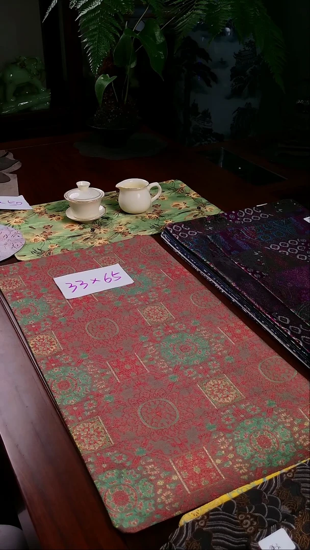 【八达运双面】中国风干泡织锦茶席33*65