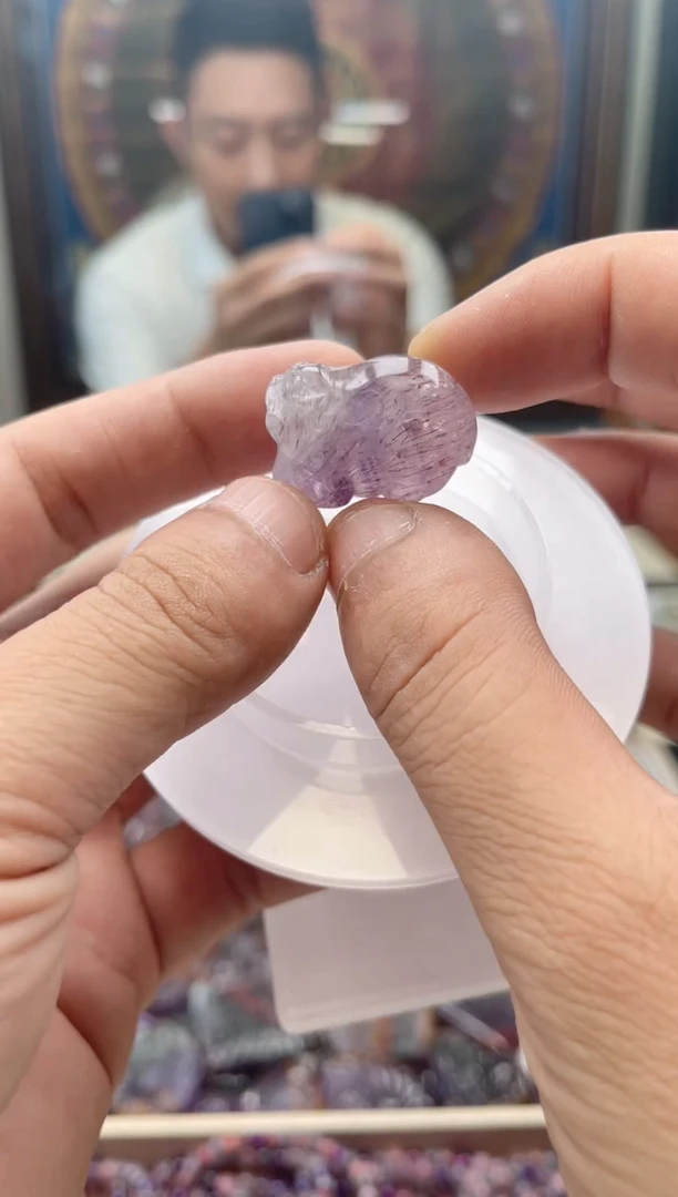 吊坠(不含链)未镶嵌水晶超七紫超貔貅 多样性发一