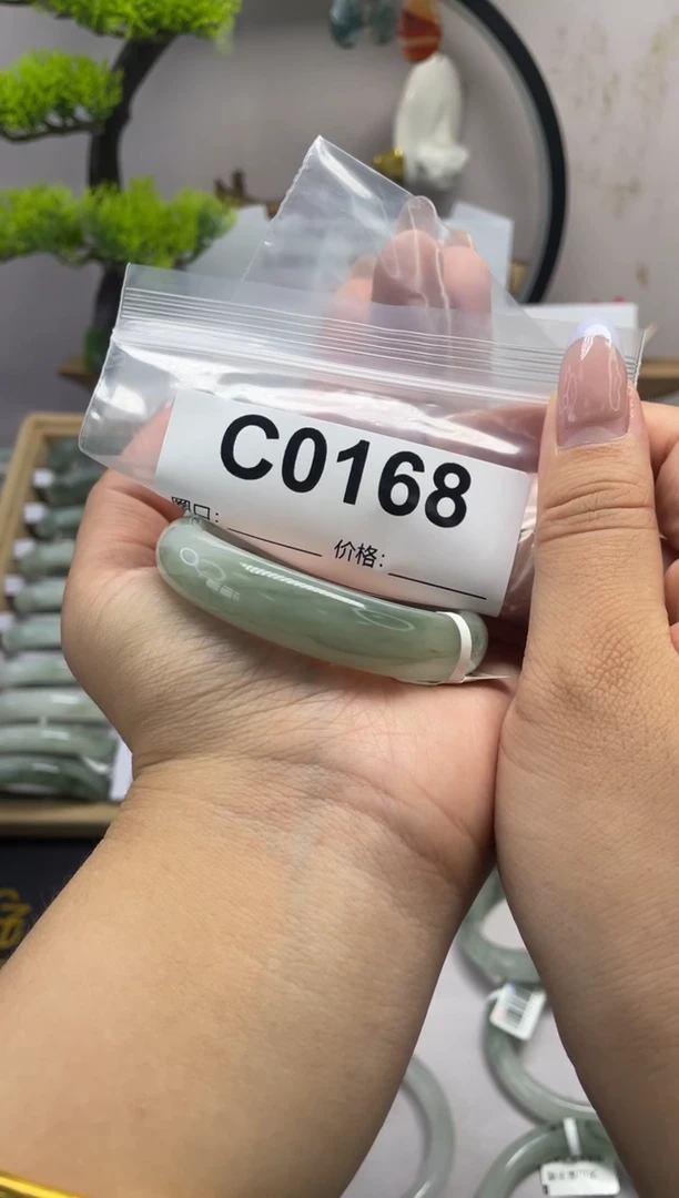 石英质玉（天山翠）手镯未镶嵌0168