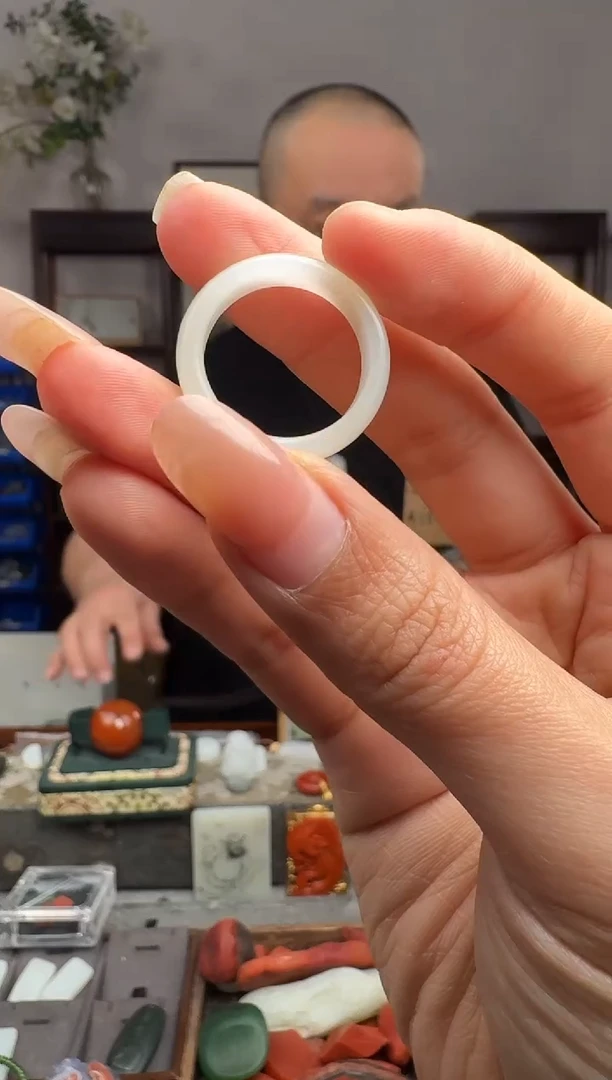 未镶嵌和田玉挂件阿*6661-19mm