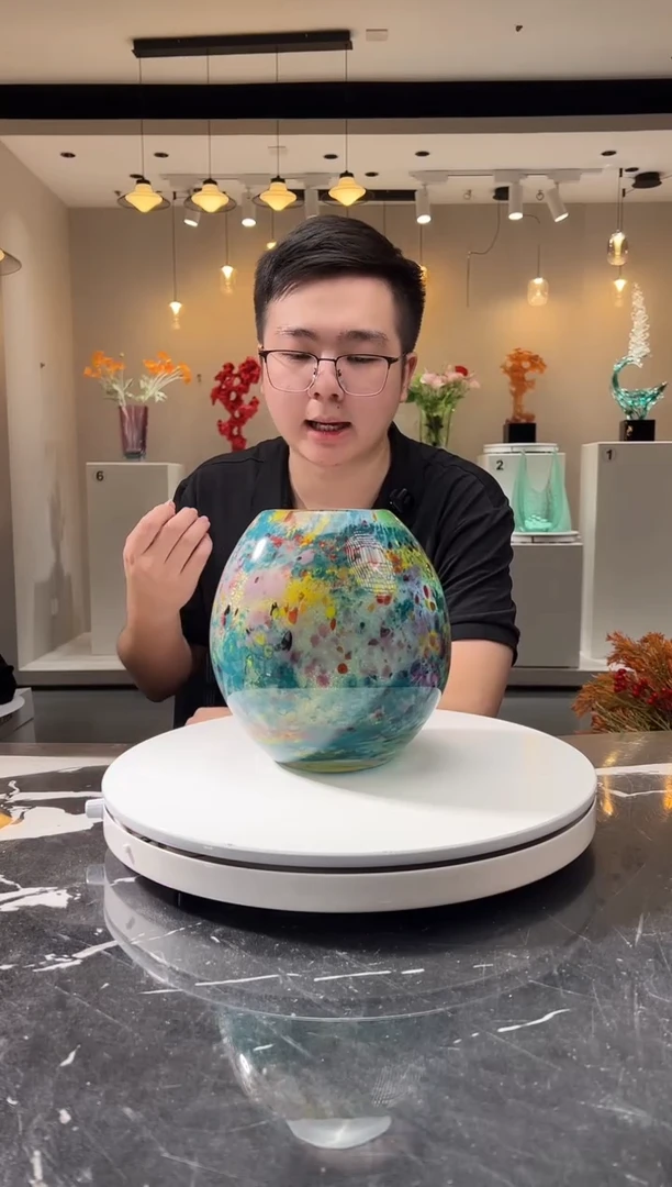 摆件巴比特美学-莫奈花园圆瓶