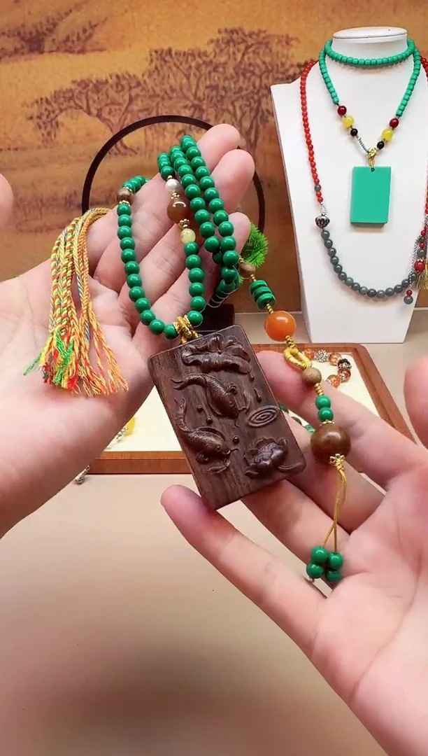 玛瑙/玉髓颈饰14K金镶嵌X816