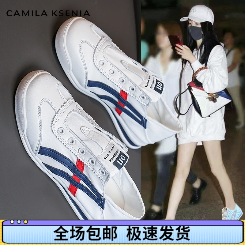 官网小c&k旗舰店2025秋季新款休闲运动女鞋时尚设计感百搭帆布鞋