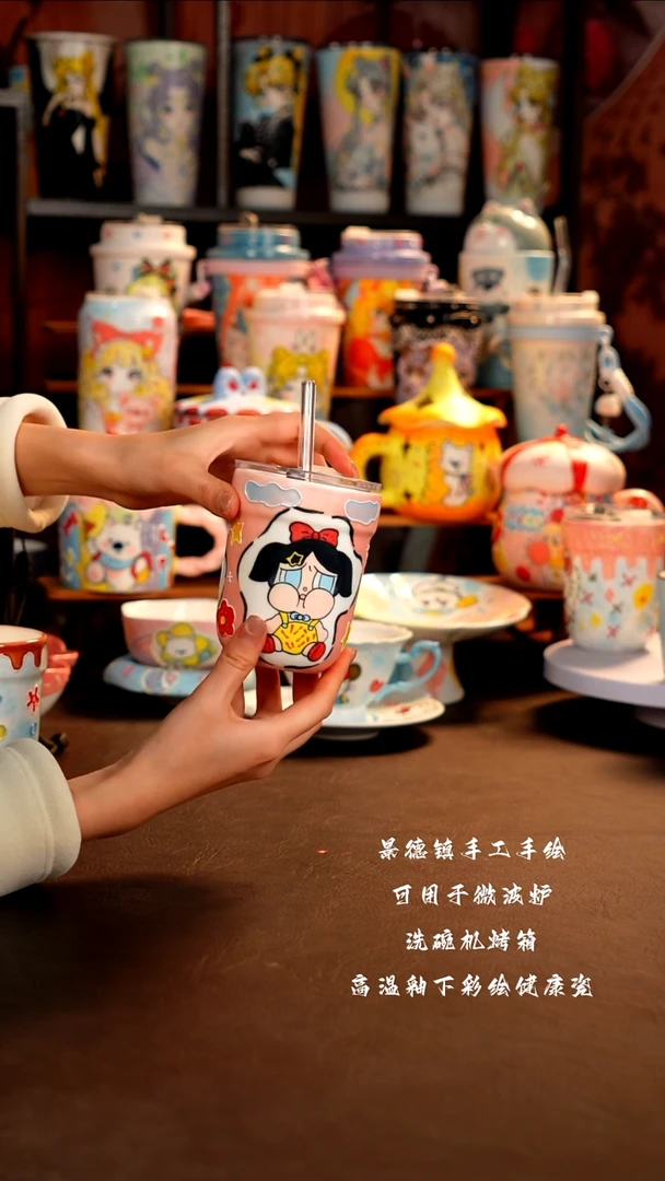 景德镇手工手绘杯杯