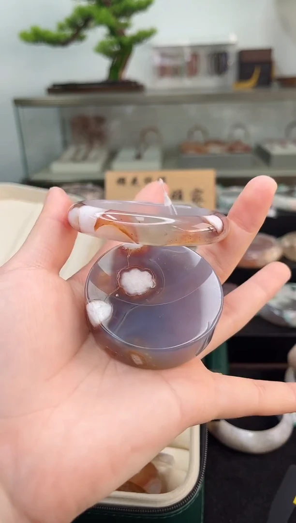 未镶嵌手镯石英质玉57圈口（赠品镯心）35221