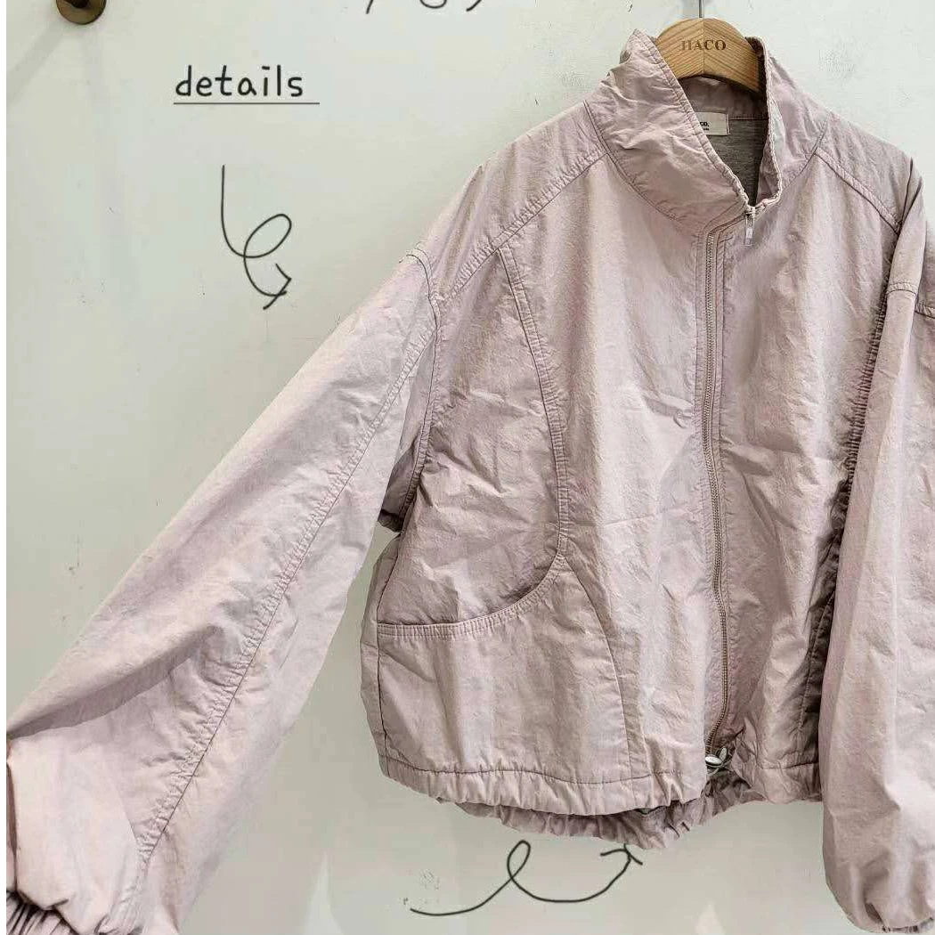 韩国正品不支持退换/哈/立领拉链外套/0205