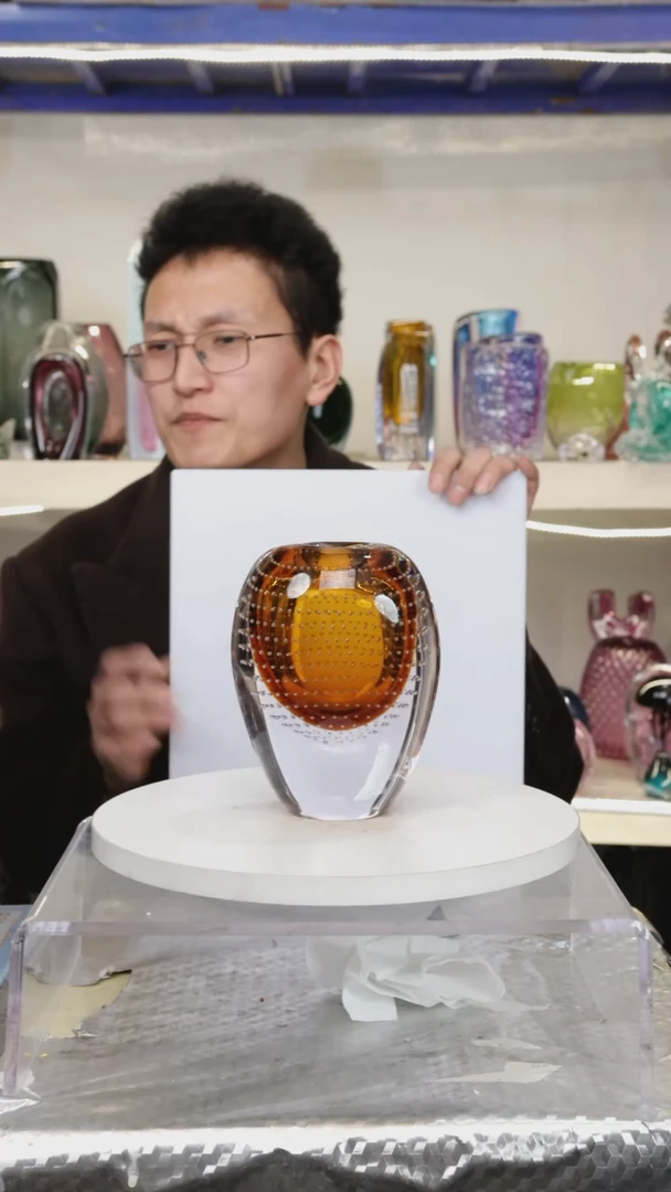 【闪购商品】琉璃高17精品琉璃正常手工痕迹