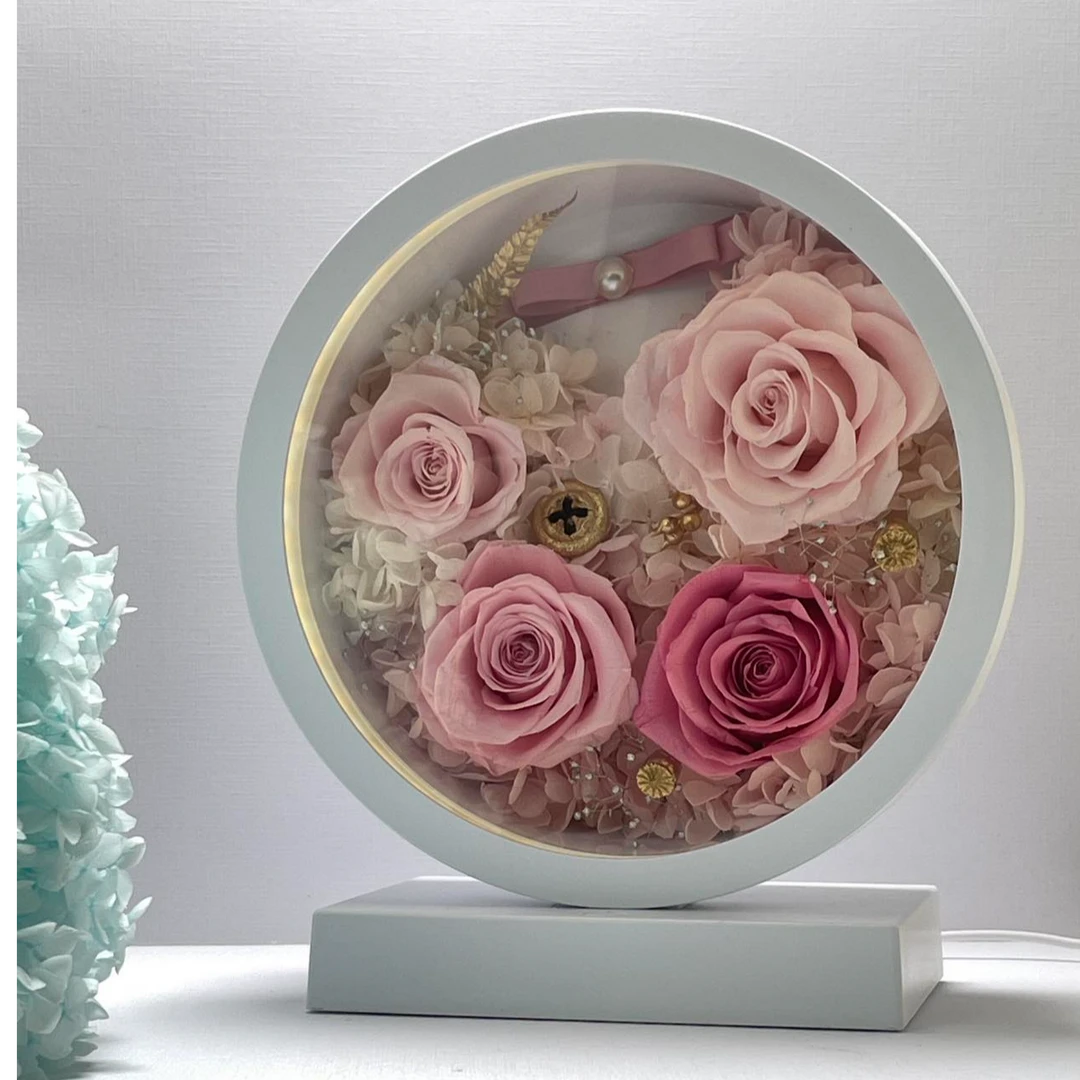 蓝牙音响永生花真花纯手工制作生日礼物送女友