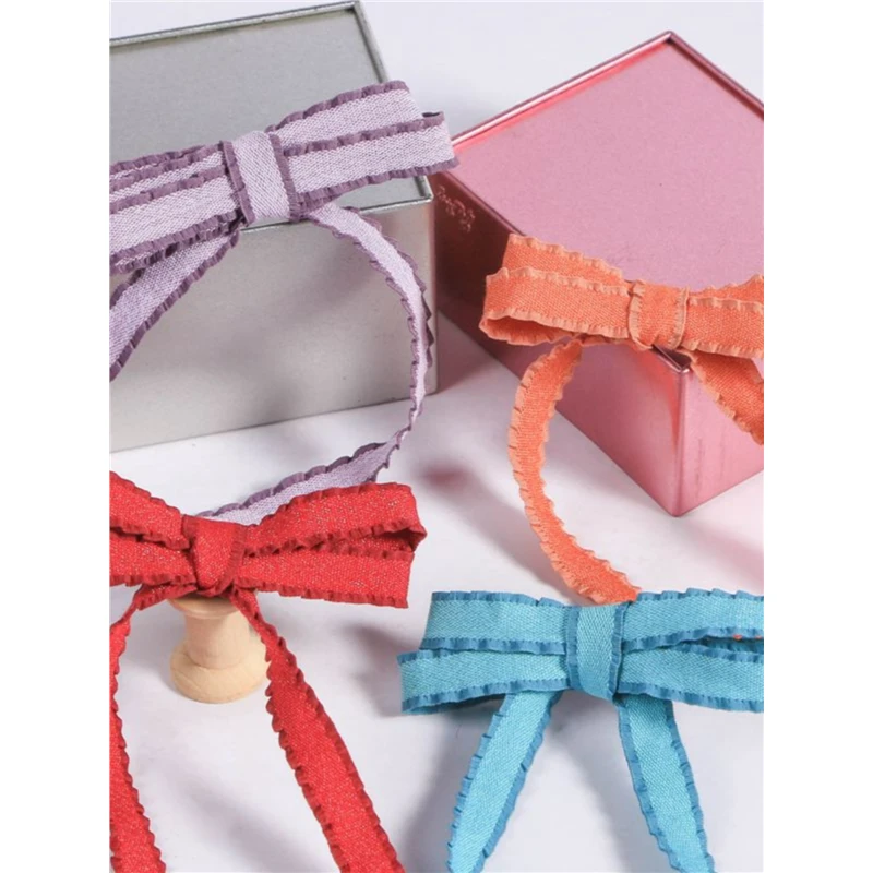 皱皱荷叶边织带 服装鞋花草帽装饰手工DIY蝴蝶结发饰玩具配饰