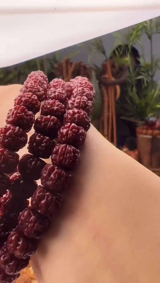 【闪购商品】金刚菩提手串纯血赤霄盘龙9-10mm左右