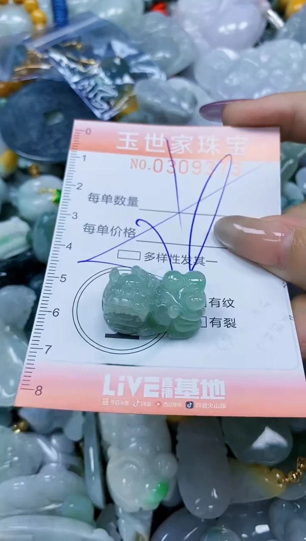 翡翠未镶嵌颈饰闪购0309373多样性发其一