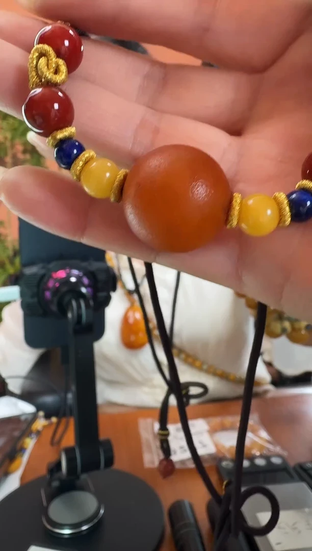 未镶嵌颈饰琥珀8373天然珠宝蜜蜡奇石假一罚十