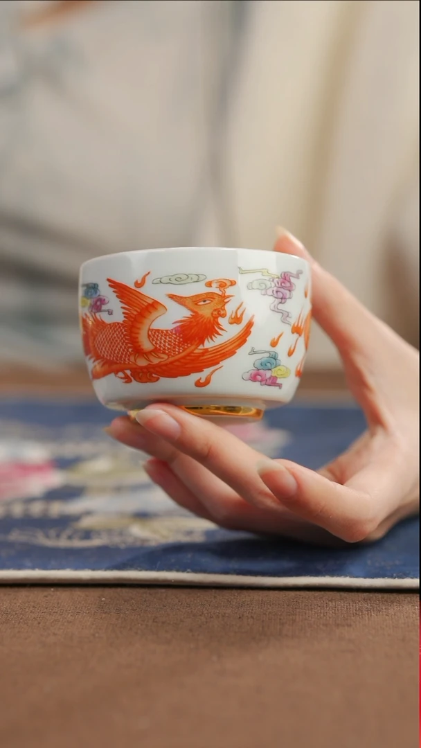 【闪购商品】【鎏金凤杯（火）】【蓝12西泠礼盒】