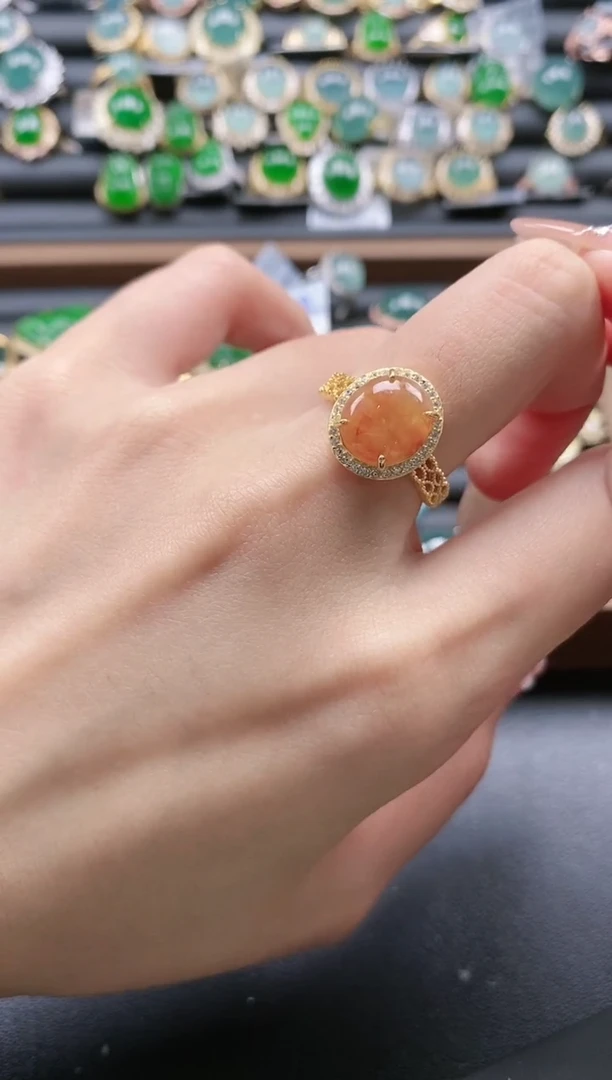 【闪购商品】翡翠戒指银S925镶嵌51511