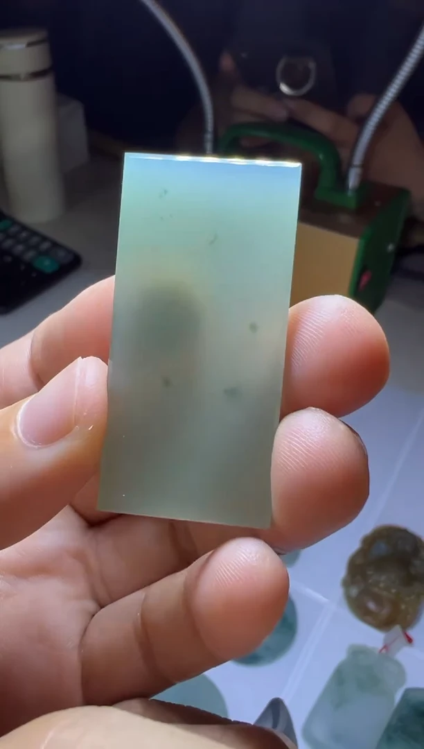 未镶嵌定制翡翠无事牌
