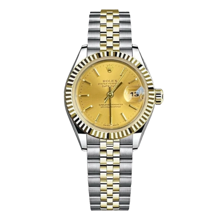 99新 Rolex/劳力士 日志69173/26mm/金盘条钉/原盘/自动机械/单表