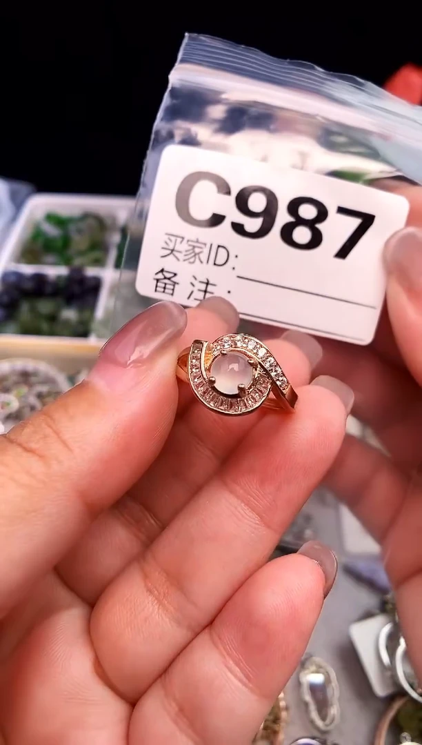 吊坠(不含链)银S925镶嵌翡翠1