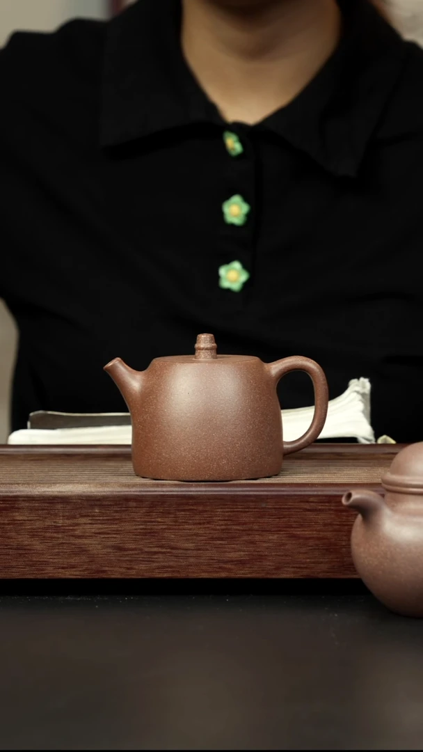 紫砂茶壶桃花泥桃粉色汉铎
