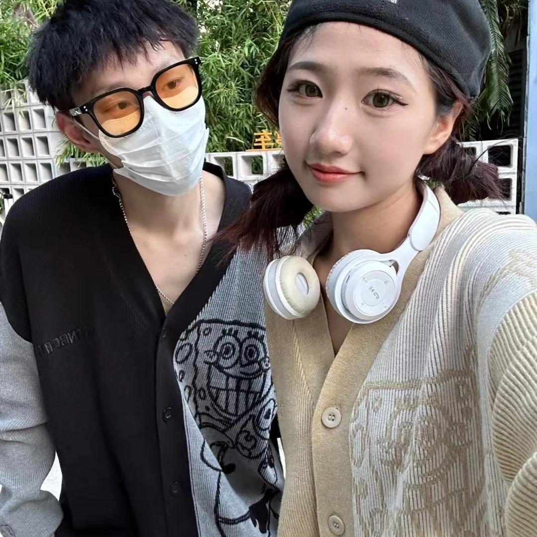 海绵宝宝情侣春秋美式休闲宽松上衣外套