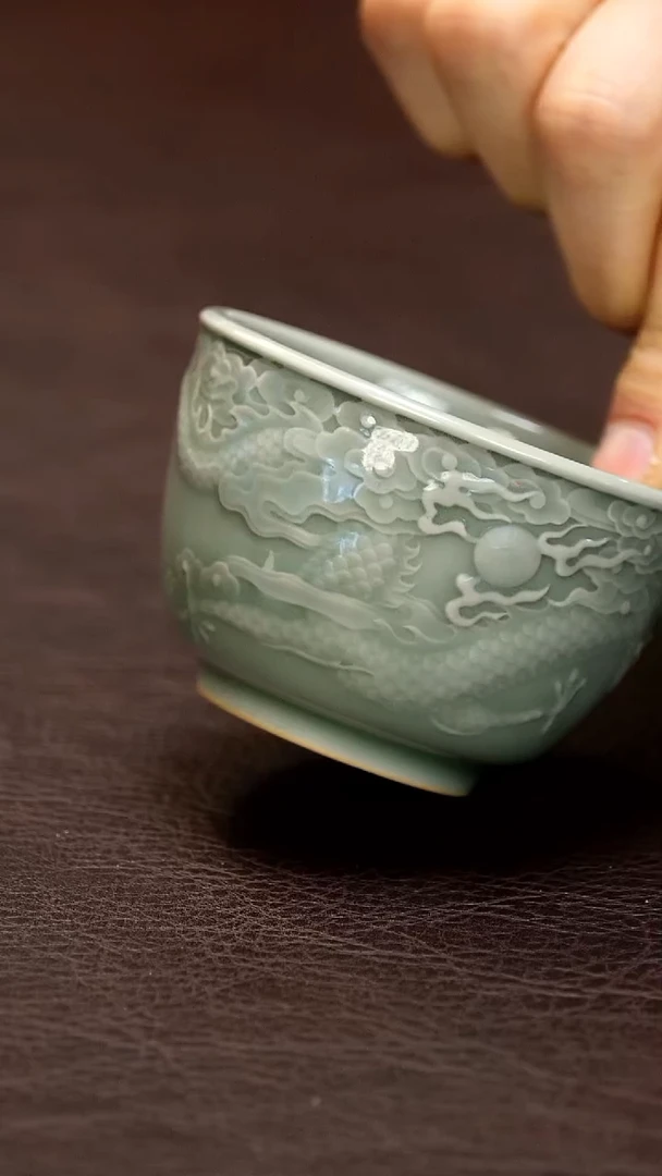 青瓷手工茶器包邮