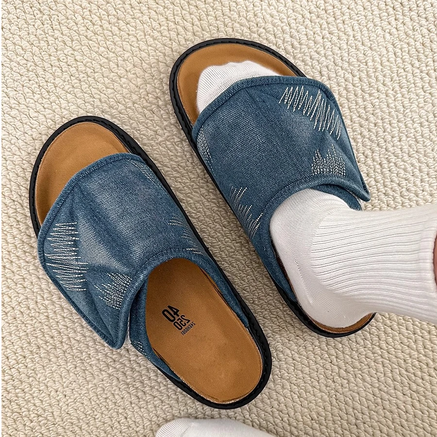 LEVTCHBORZT  男女外穿潮牌软底凉拖时尚休闲潮拖夏季外出沙滩拖