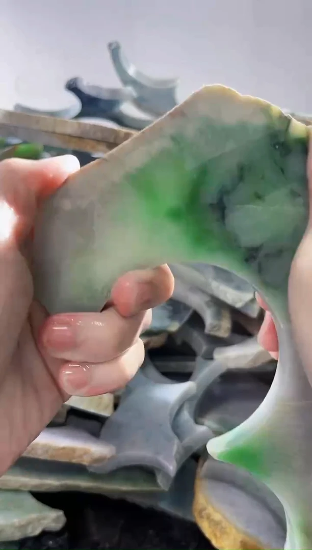 裸石翡翠缅甸翡翠A货文5626