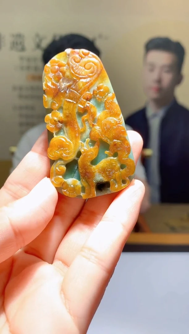 翡翠未镶嵌颈饰1088hm-jj挂件4