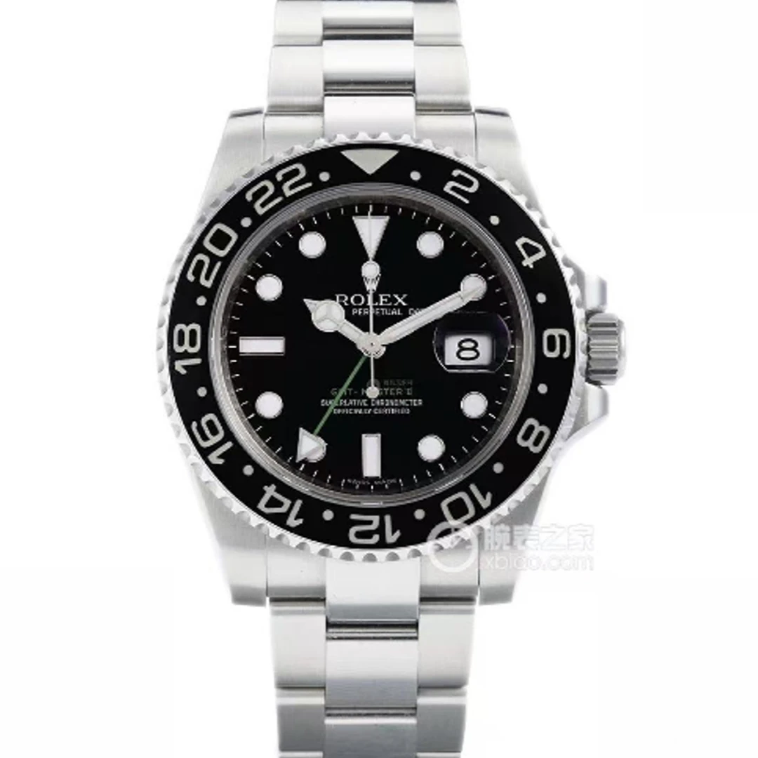 99新 Rolex/劳力士 哈奢馆/名表/格林尼治/116710小绿针/40mm/单