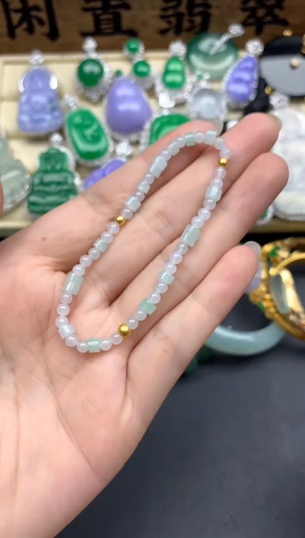 未镶嵌手链翡翠68-春日珠宝