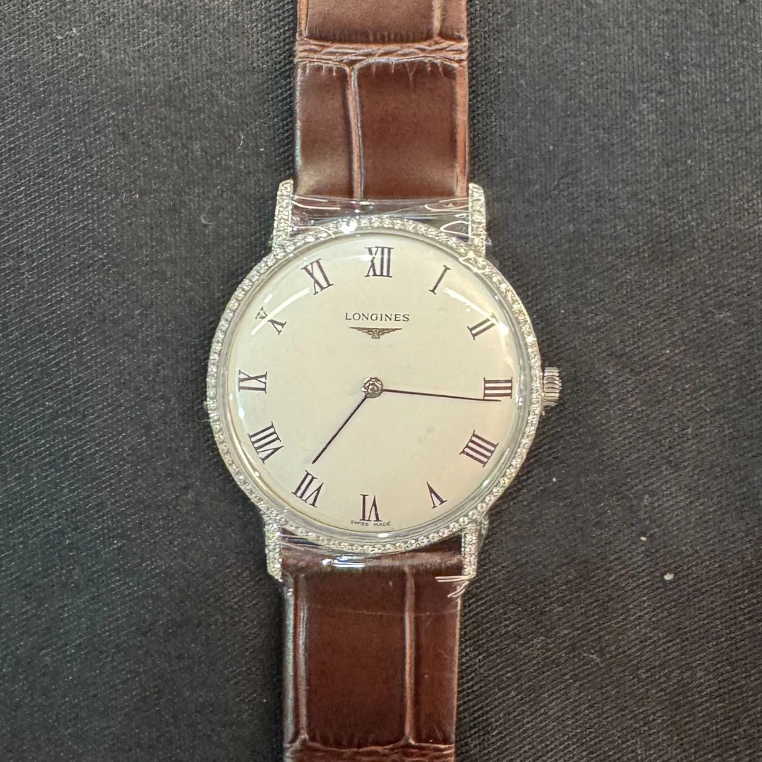 95新 Longines/浪琴 手动机械表后镶钻/256107014