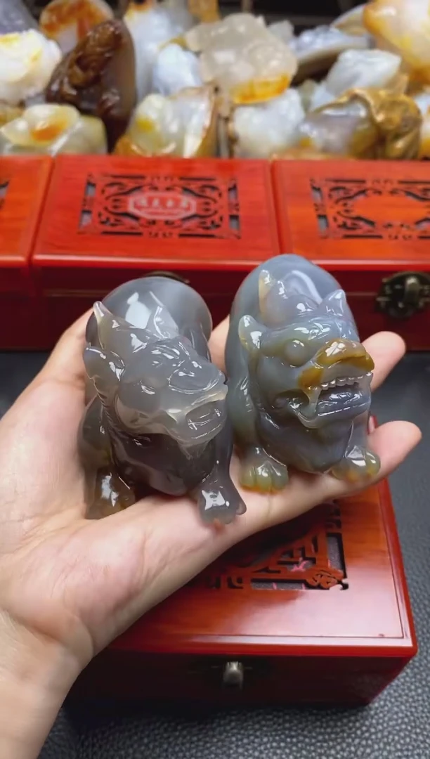 未镶嵌手把玛瑙/玉髓八*00