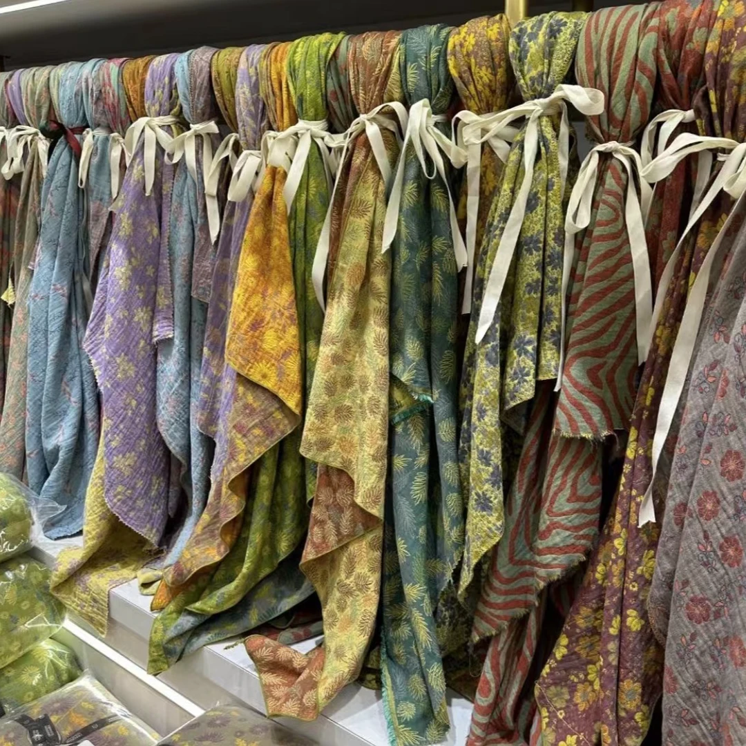 【栗子家】孤品纯棉全棉双层纱枕套一对