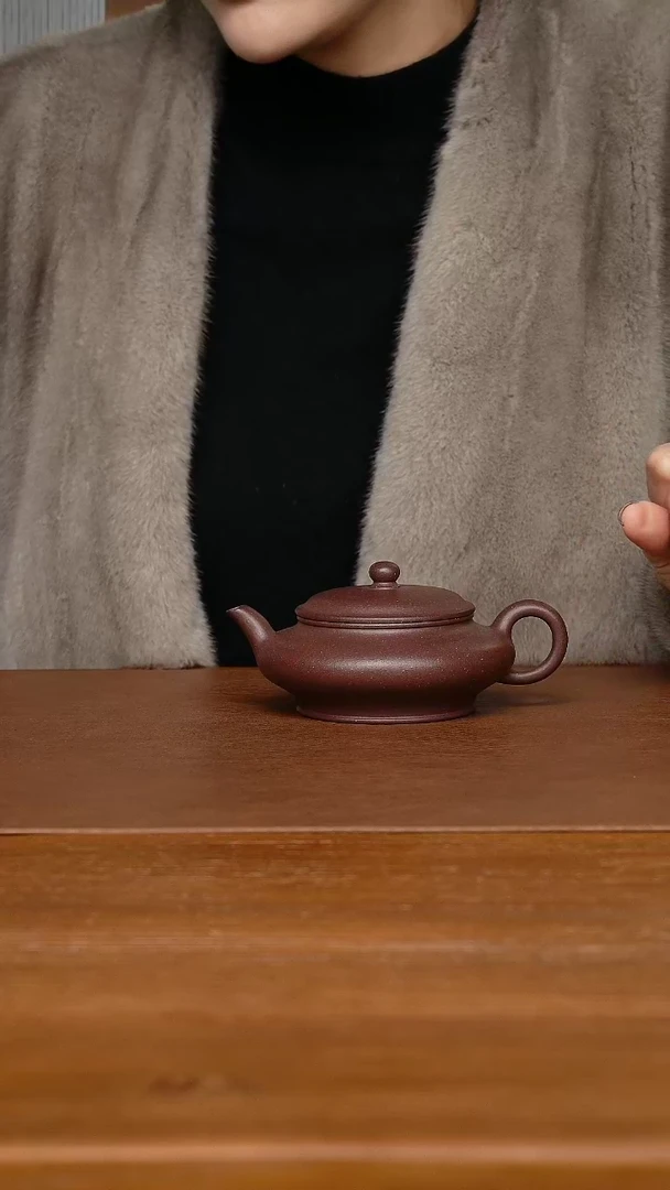 【闪购商品】紫砂茶壶范兆丰 虚扁 底槽清180cc